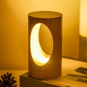 Solid Wood LED Reading Lamp - Illuminate Your Space with Style