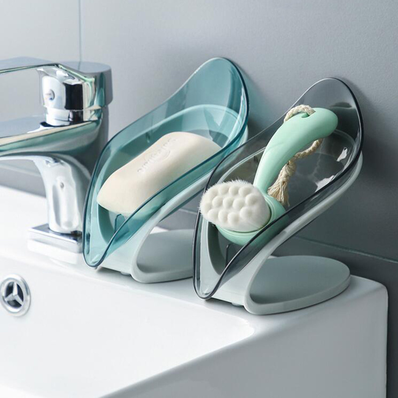 Leaf Shape Soap Holder - Stylish Bathroom and Kitchen Storage