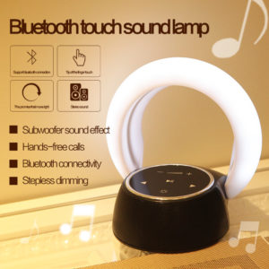 Bluetooth Subwoofer Speaker Lamp: Creative LED Desk Light