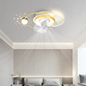 Projection Fan Overhead Light - Enhance Your Modern Simple Bedroom