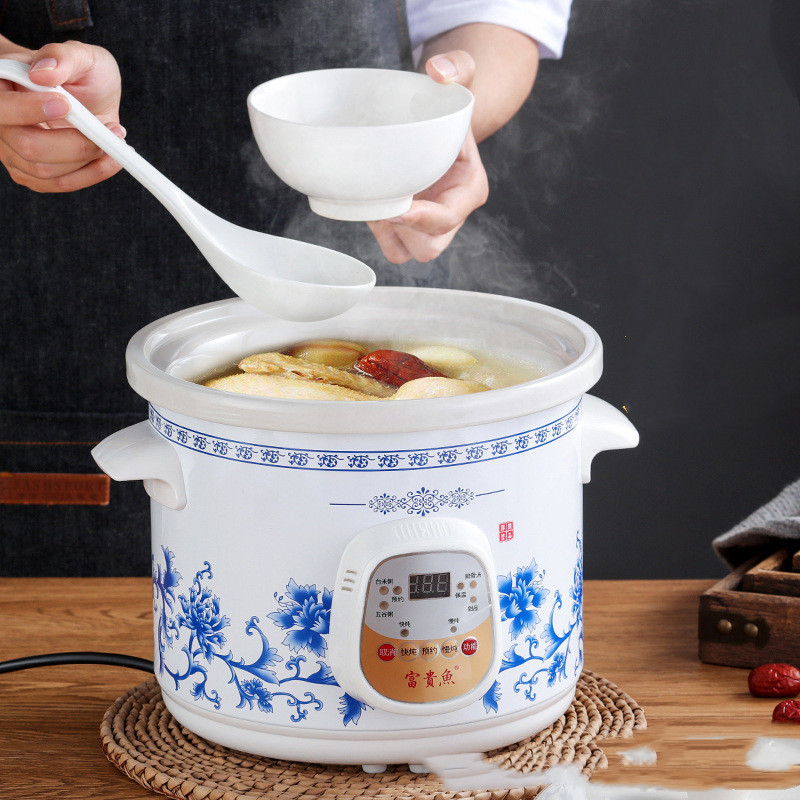 Porcelain Electric Stew Pot: Home Appliance for Perfect Stews