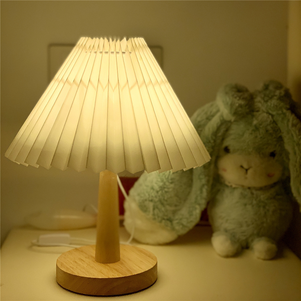 Vintage Table Lamp LED Light - Usb Korean Dimmable for Home Decor