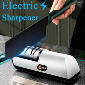 Electric Knife Sharpener - Fast Sharpening for Knives, Scissors & Grinders