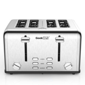 4 Slice Stainless Steel Toaster - Prohibit Shelves In The Amazon