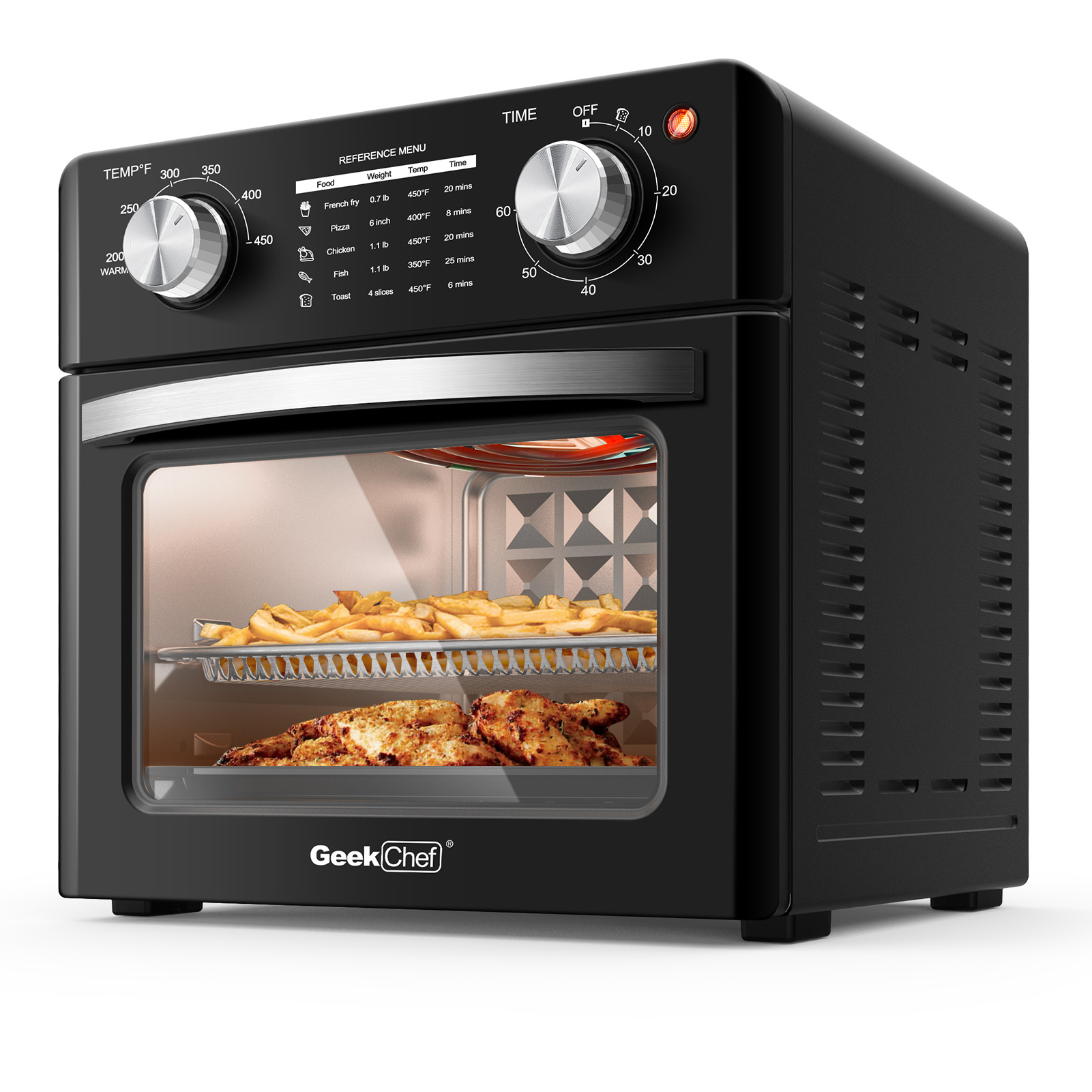 Geek Chef Air Fryer: 10QT Toaster Oven for Perfect Countertop Cooking